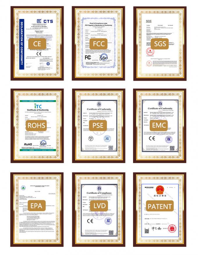 Homefish Thép không gỉ Máy lọc không khí xăng xăng điện đa chức năng Bộ lọc HEPA pin lâu bền Xăng xăng xăng xăng 19