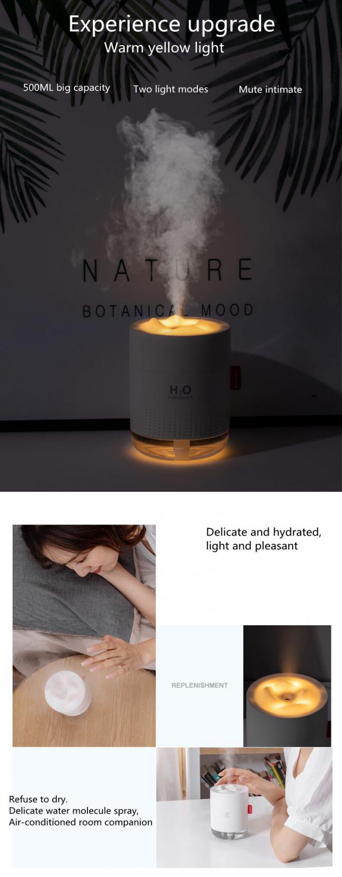 Homefish OEM Luftbefeuchter 500ml Capacity Tank Water Pure Mist Humidifiers Air Portable Desktop H20 2