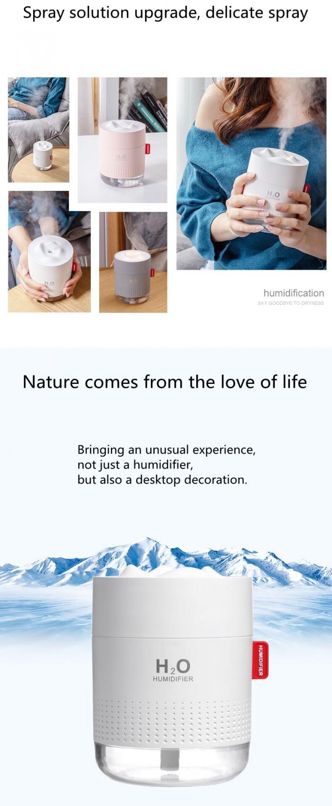 Homefish OEM Luftbefeuchter 500ml Capacity Tank Water Pure Mist Humidifiers Air Portable Desktop H20 4