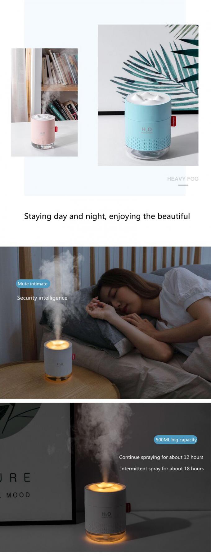Homefish OEM Luftbefeuchter 500ml Capacity Tank Water Pure Mist Humidifiers Air Portable Desktop H20 7