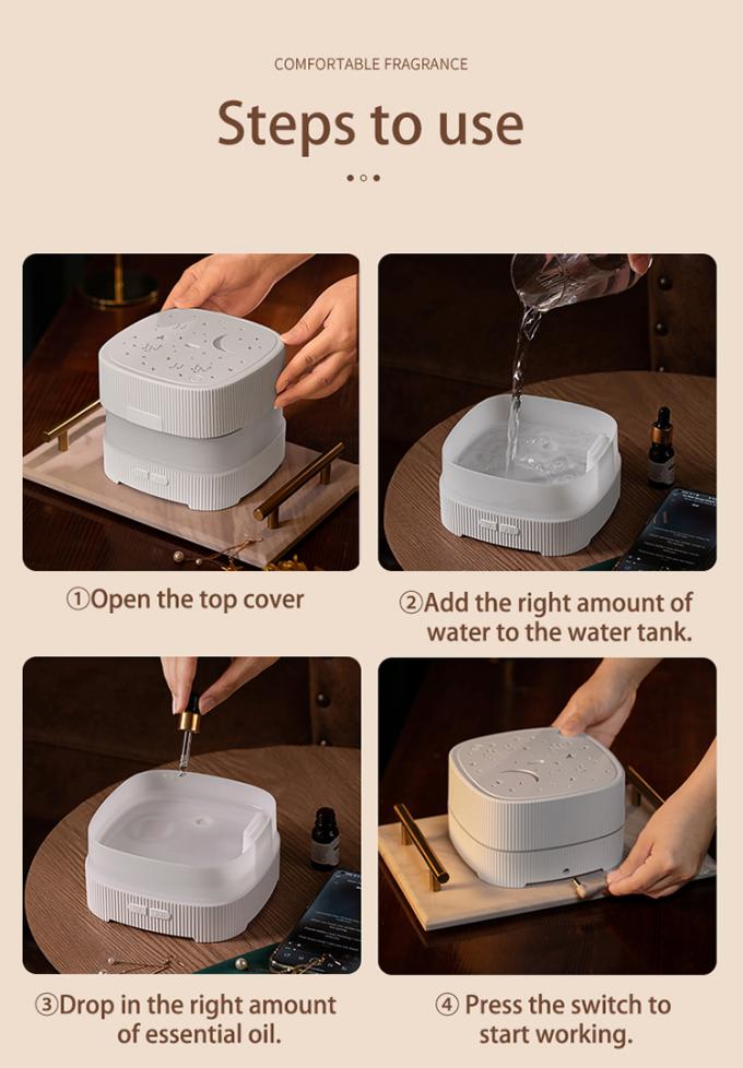 Nhạc Bluetooth gia đình Máy thơm bể nước lớn Máy làm việc phong cách hiện đại Máy thơm trị liệu với ánh sáng bầu không khí mờ 10