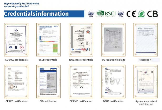 Homefish OEM Luchtreiniger Máy lọc không khí bán buôn Smart Hepa Purificador De Aire UVC Purificateurd Wifi Máy lọc không khí Tuya 4