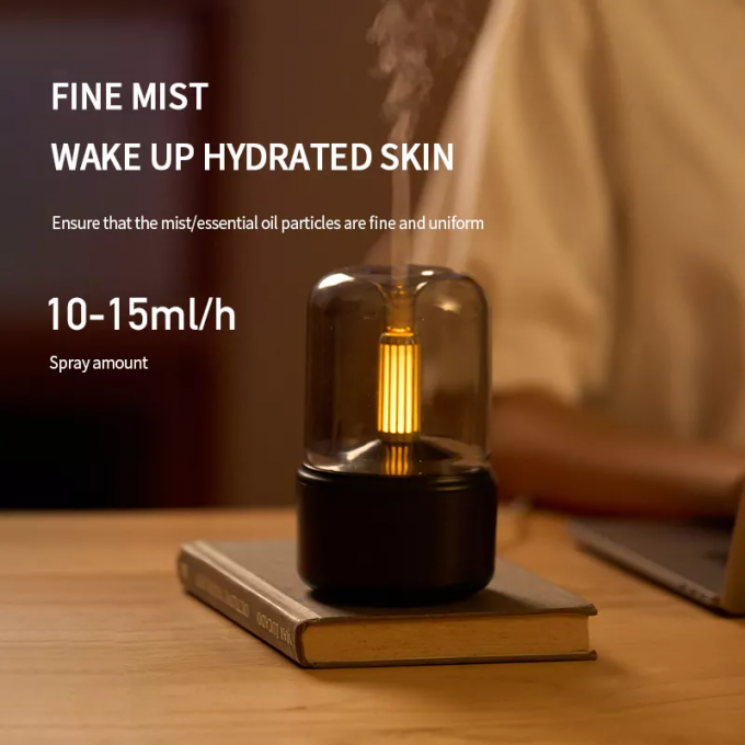 Máy tạo sương mù xịt H2o Máy tạo sương mù Máy khuếch đại mùi hương Dầu thiết yếu Máy gia vị không khí xe hơi Máy gia vị không khí nhỏ Mô phỏng bầu khí quyển Máy gia vị ánh sáng nến 2