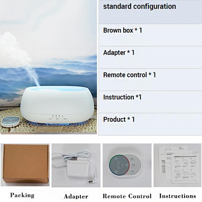 Homefish Smart Aroma Diffuser Oil Máy khuếch đại tùy chỉnh Máy khuếch đại siêu âm Điện 500ml Diffuser hương thơm 16