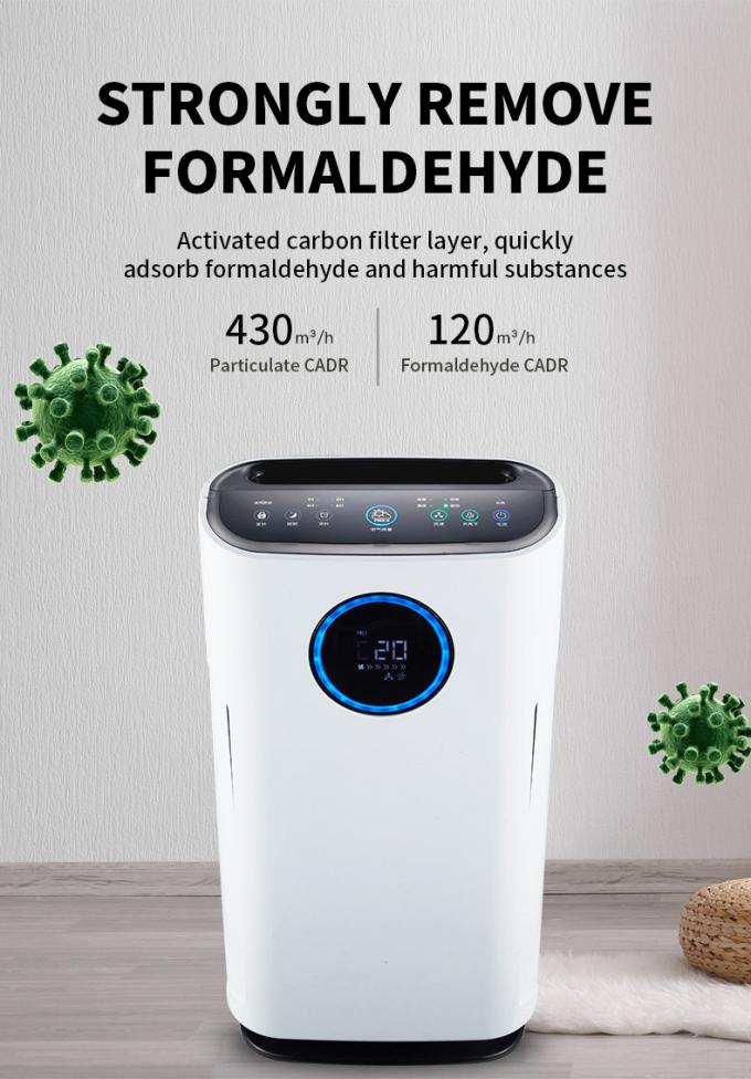 Bộ lọc carbon hoạt động gia đình Máy lọc không khí bao phủ lớn Máy lọc không khí nhiều bộ lọc Máy lọc không khí bốn tốc độ 0