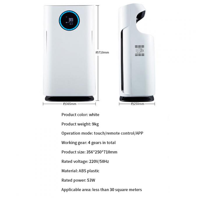 Bộ lọc carbon hoạt động gia đình Máy lọc không khí bao phủ lớn Máy lọc không khí nhiều bộ lọc Máy lọc không khí bốn tốc độ 6