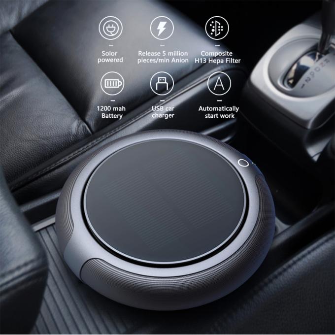 HOMEFISH Máy lọc không khí ô tô OEM 2023 Máy lọc không khí ô tô năng lượng mặt trời HEPA 0
