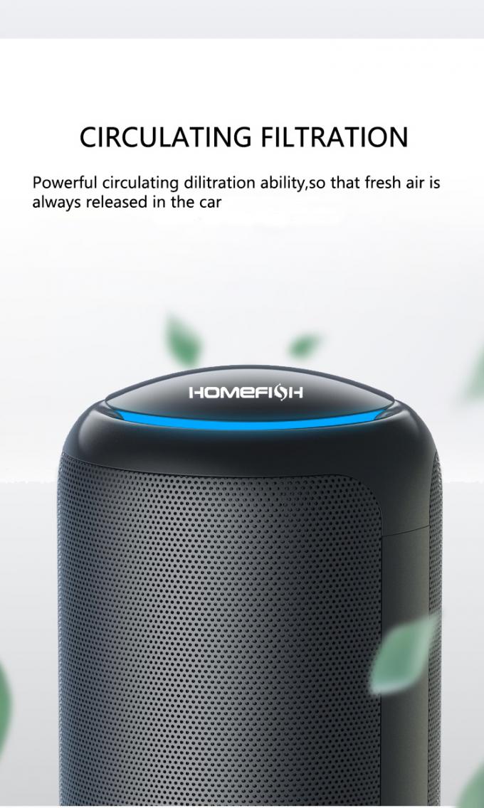 Homefish OEM Khí khí carbon hoạt động Khí khí mini Anion di động 3800 Rpm 6