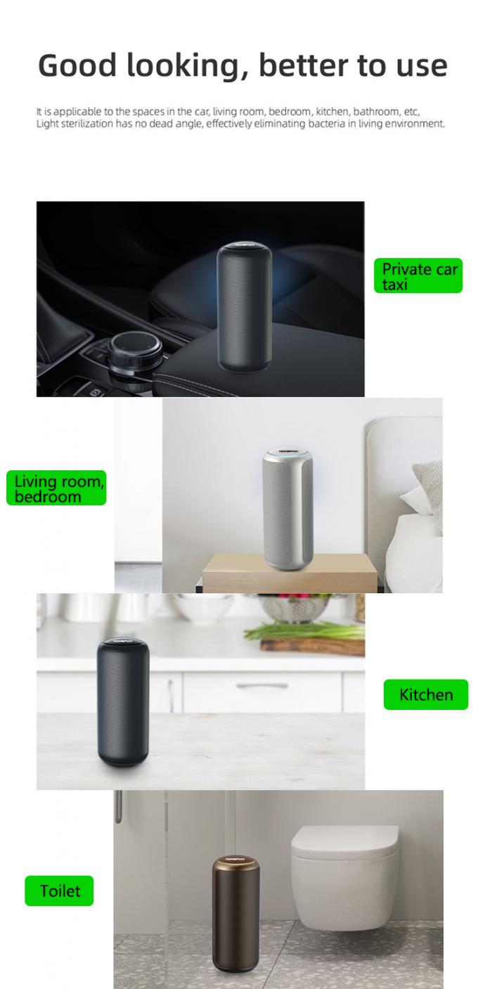 Homefish OEM Khí khí carbon hoạt động Khí khí mini Anion di động 3800 Rpm 12