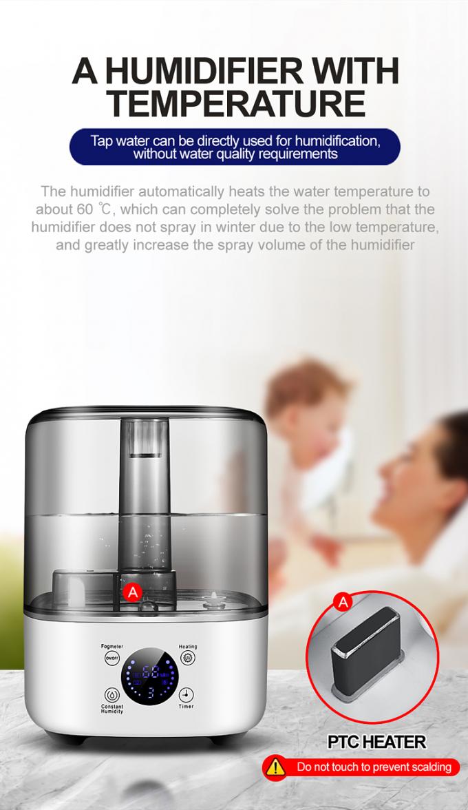 HOMEFISH BPA miễn phí 5L ẩm ướt dung lượng lớn với đèn UV khử trùng đèn điện 3