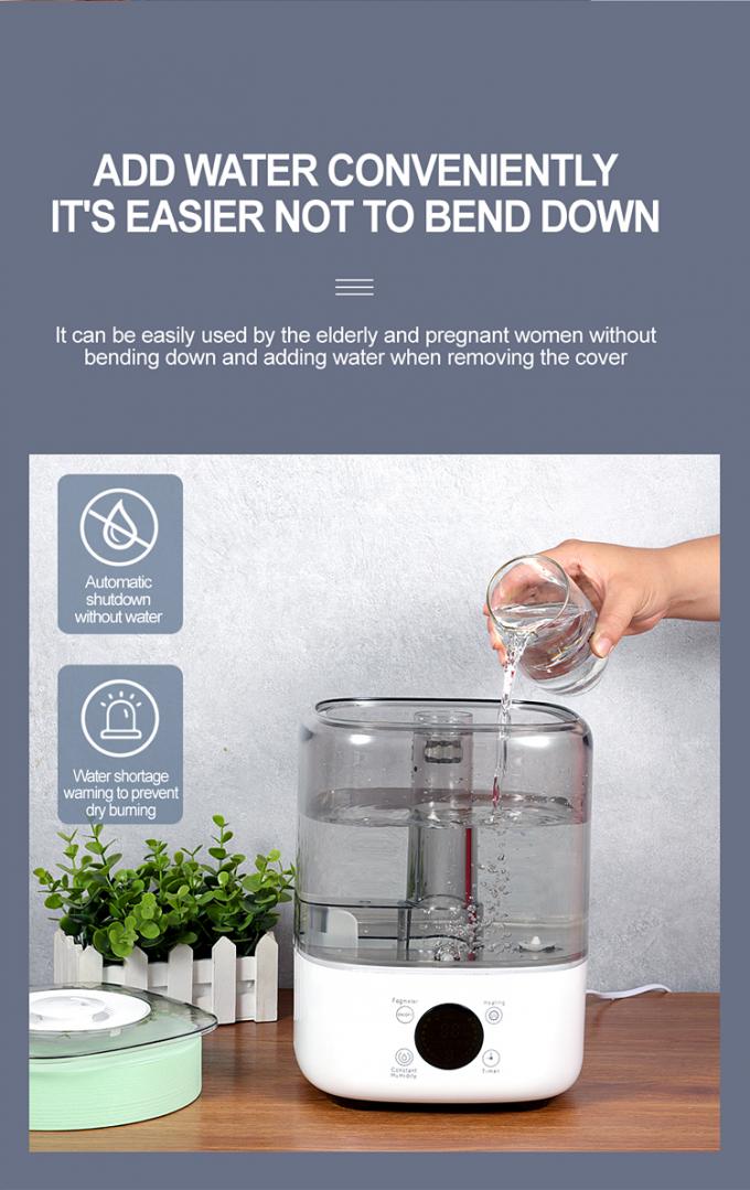 HOMEFISH BPA miễn phí 5L ẩm ướt dung lượng lớn với đèn UV khử trùng đèn điện 8