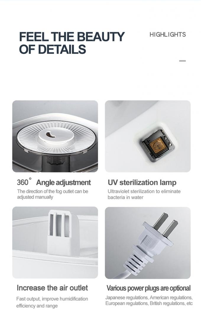 HOMEFISH BPA miễn phí 5L ẩm ướt dung lượng lớn với đèn UV khử trùng đèn điện 15
