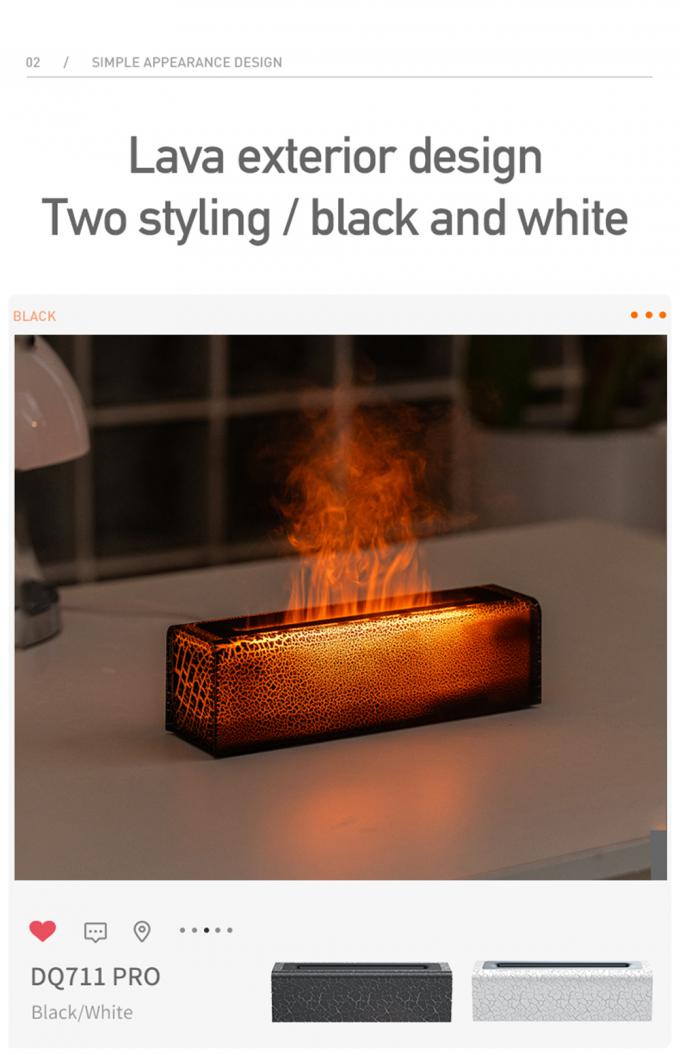 Lava Rainbow Flame Aroma Diffuser USB Điện khí quyển nhà ánh sáng 3