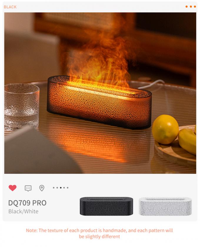 Lava Rainbow Flame Aroma Diffuser USB Điện khí quyển nhà ánh sáng 4