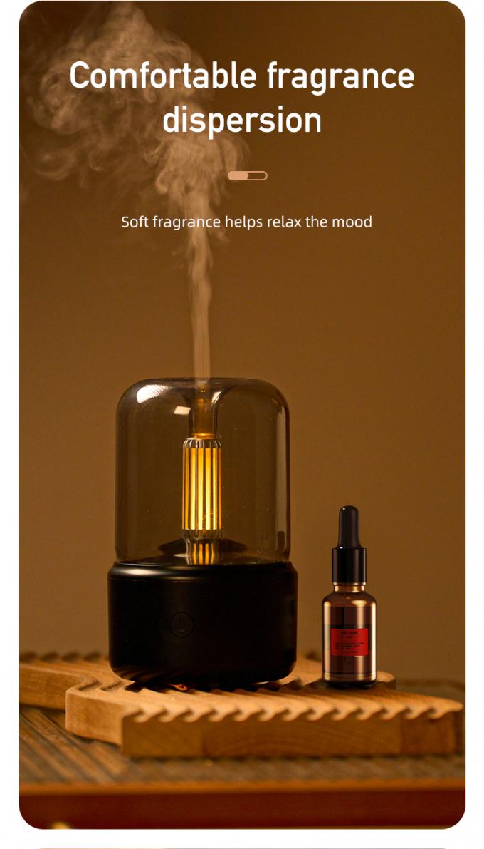 USB Creative Candlelight Aromatic Diffuser và Humidifier Bảo vệ lỗi điện 2