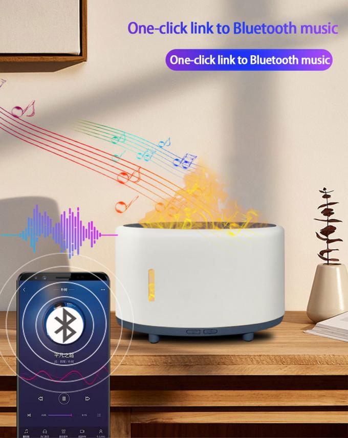 Thuốc làm ẩm ngọn lửa yên tĩnh Bluetooth Remote LED Aromatherapy Tùy chỉnh 150ml 2
