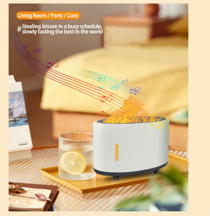 Thuốc làm ẩm ngọn lửa yên tĩnh Bluetooth Remote LED Aromatherapy Tùy chỉnh 150ml 5
