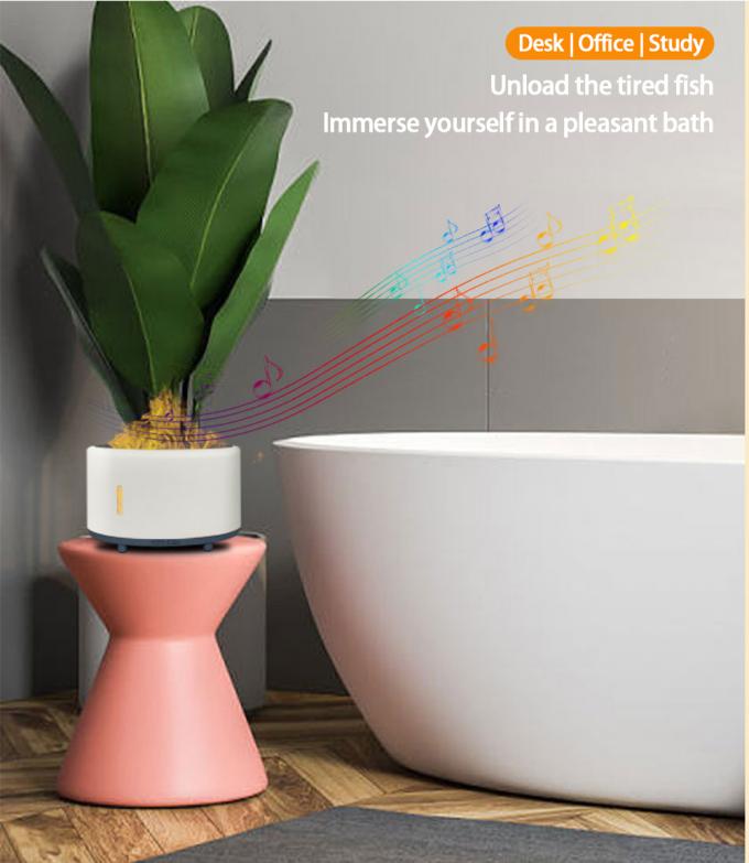 Thuốc làm ẩm ngọn lửa yên tĩnh Bluetooth Remote LED Aromatherapy Tùy chỉnh 150ml 6