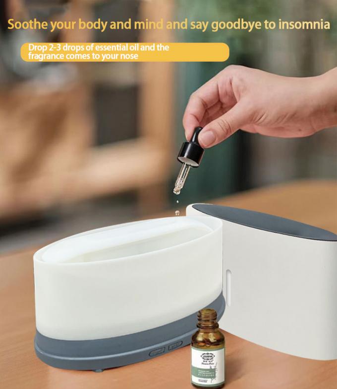 Thuốc làm ẩm ngọn lửa yên tĩnh Bluetooth Remote LED Aromatherapy Tùy chỉnh 150ml 7