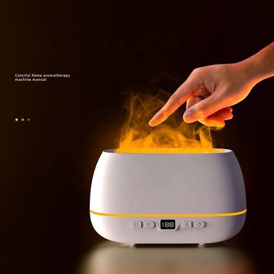 2023 Thiết kế mới Máy khuếch đại ngọn lửa siêu âm 200ml RGB Light Flame Humidifier With Remote Controller Máy khuếch đại hương thơm cho hộ gia đình