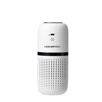 Giá tốt HOMEFISH Máy lọc không khí ô tô di động USB sạc lại 3 bánh xe điều chỉnh trực tuyến