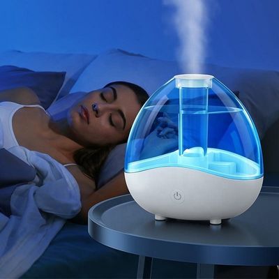 Giá tốt HOMEFISH máy tính để bàn siêu âm phòng ẩm 2 tốc độ Capacity lớn 1.5L trực tuyến