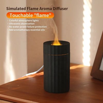 Giá tốt Loại C 100ml Flame Humidifier Fire Aroma Diffuser với đèn LED thay đổi 7C trực tuyến