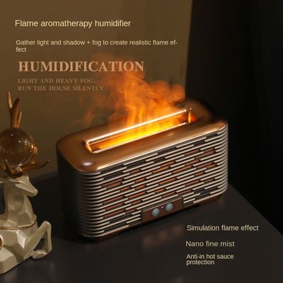 Flame Aromatherapy Humidifier Nano Mist Máy làm ẩm dung lượng lớn yên tĩnh với ánh sáng khí quyển