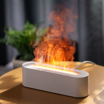 Giá tốt HOMEFISH Flame Humidifier Máy điều dưỡng hương vị Capacity 150ML RGB Flame Effect cho bàn làm việc phòng ngủ trực tuyến