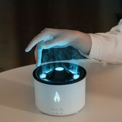 Giá tốt Máy khuếch đại mùi dầu thiết yếu điện với điều khiển từ xa siêu âm Máy khuếch đại mùi thông minh núi lửa 360ML Máy làm ẩm ngọn lửa trực tuyến