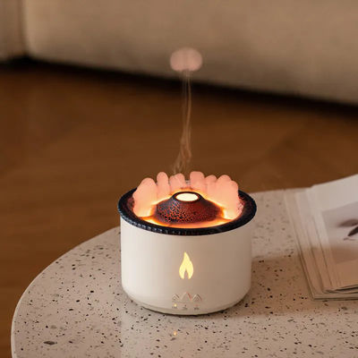 Giá tốt HOMEFISH Máy làm ẩm mùi siêu âm Máy phân tán dầu núi lửa 360ML Cài đặt USB trực tuyến