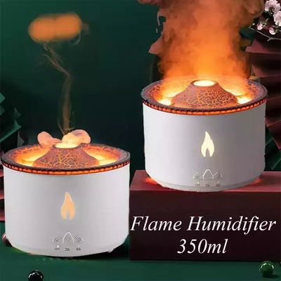 Giá tốt 1 mẫu Ok Volcano Flame Humidifier LED Color Flame Effect Ultrasonic Aroma Oil Diffuser Cho Khách sạn Nhà Dropshipping trực tuyến