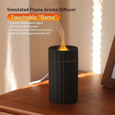 Giá tốt Mới đến Mới Hot Usb dầu thiết yếu ngọn lửa hương thơm Diffuser siêu âm Không khí di động không nước ẩm 100Ml Xe hơi hương thơm Diffuser trực tuyến