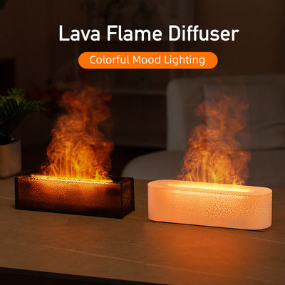Giá tốt Lava Rainbow Flame Aroma Diffuser USB Điện khí quyển nhà ánh sáng trực tuyến